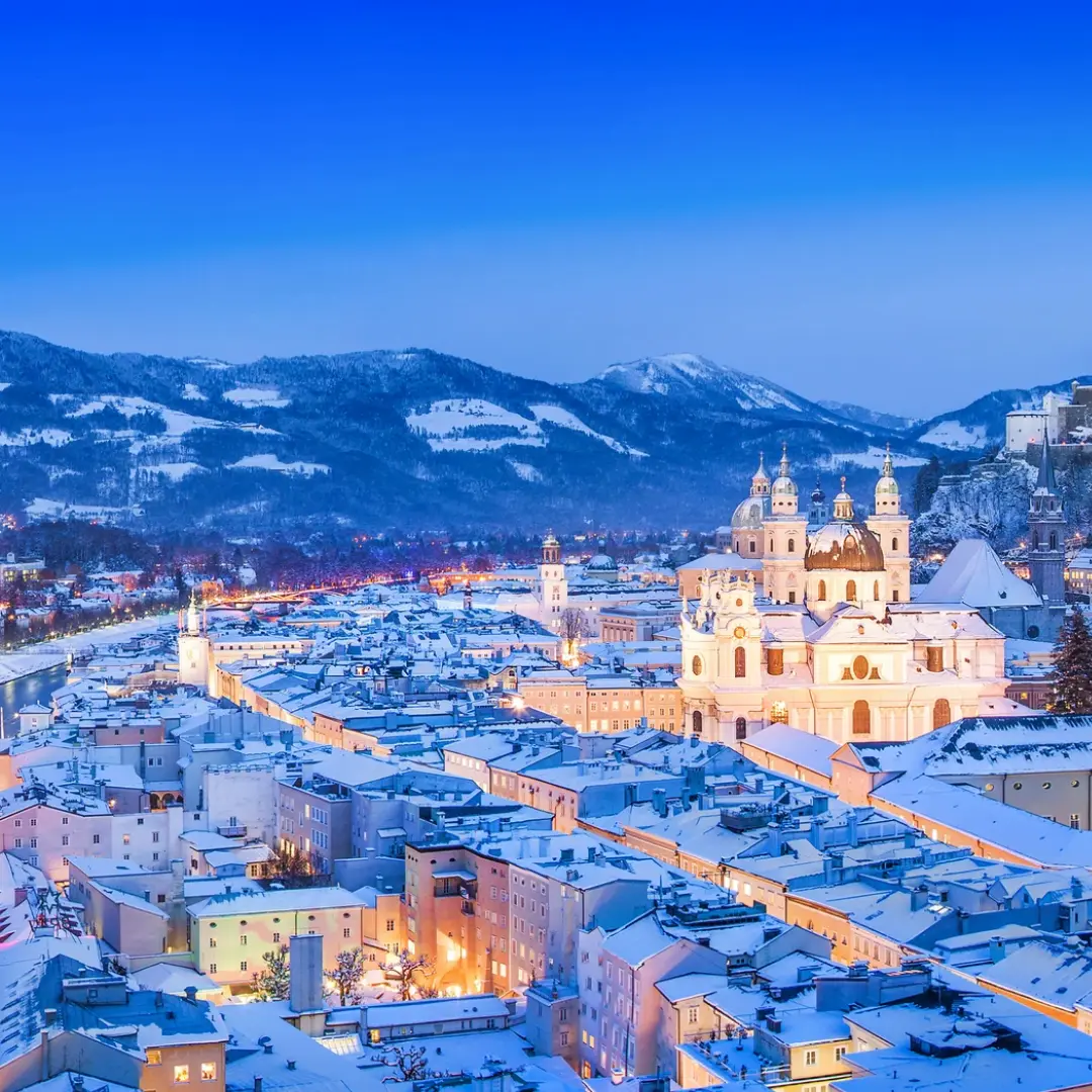 A winter proposal focused on tradition lights and warmth