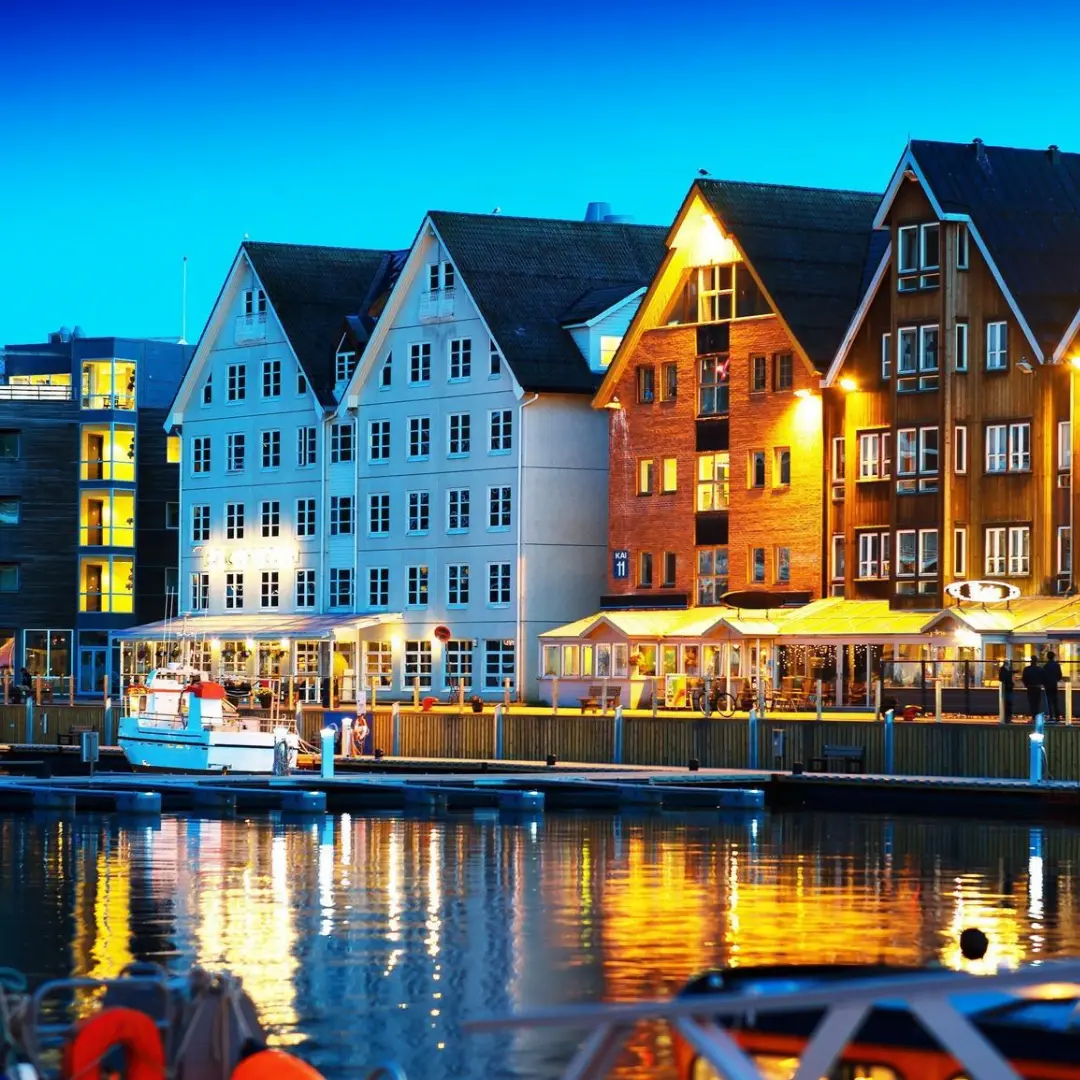 Luces que celebran la Navidad